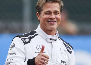 Brad Pitt: así luce el primer póster de “F1″, la nueva película donde interpretará a un piloto de carreras