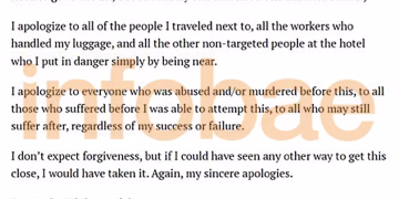 El sospechoso de intentar asesinar a Trump dejó un manifiesto contra el presidente: qué dice el texto que envió a su familia antes de viajar a Washington