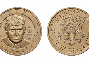 Ya están a la venta en Estados Unidos las monedas de USD 1 con la cara de Trump